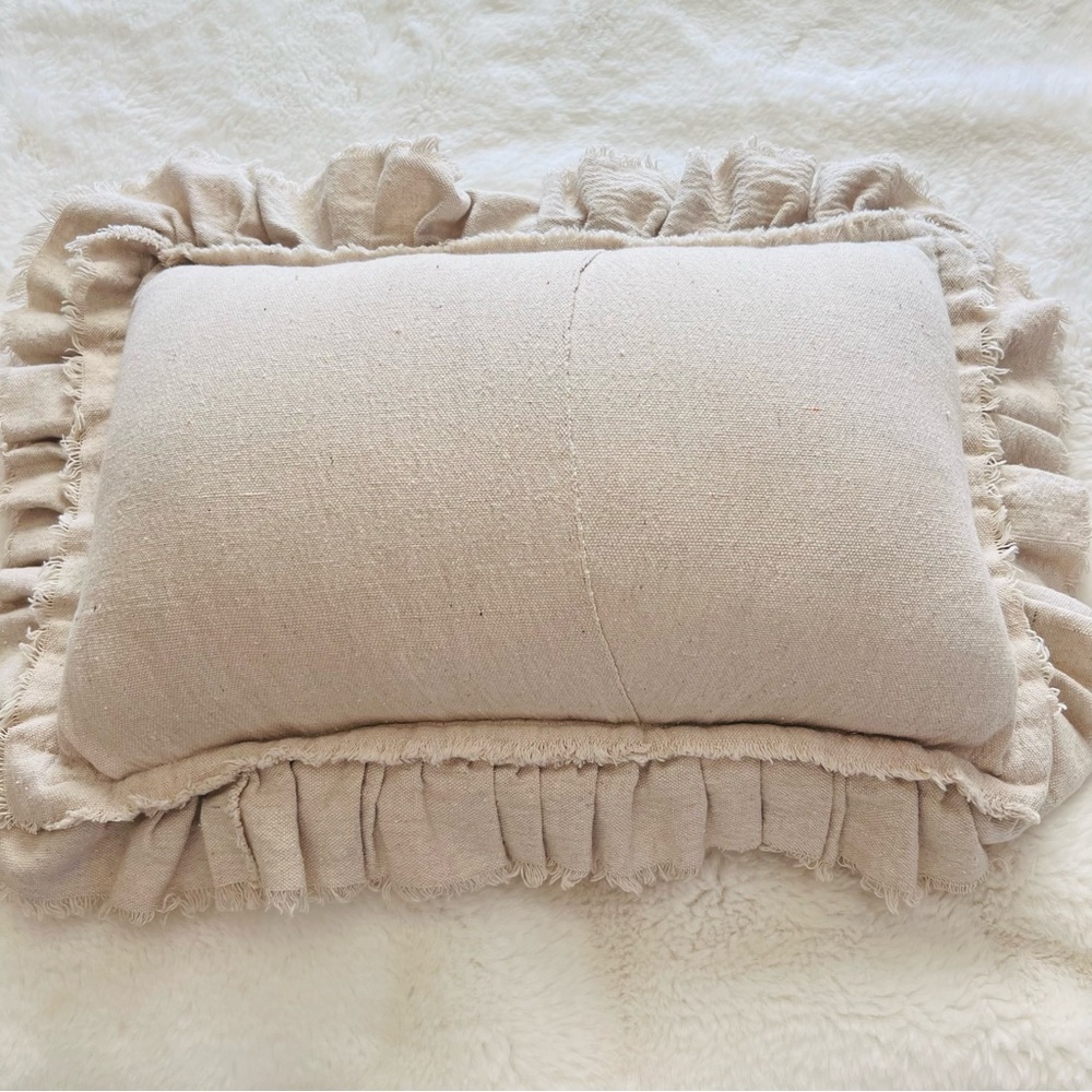 Funny Ruffled Throw Pillow 
24”x17” - Picture 5 of 8